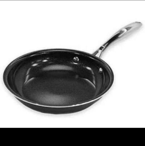 New Saute Frying Pan Harvest Cookware DiamoTech Non-Stick Ceramic Coating 9.5" - Picture 2 of 4
